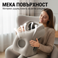 🌬️ Ергономична надуваема пътна възглавница ✈️😴 | За комфортен сън в кола, самолет или влак