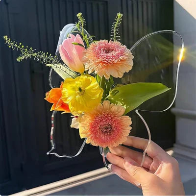 🎁🌸Прозрачна декоративна ваза, вдъхновена от пеперуди
