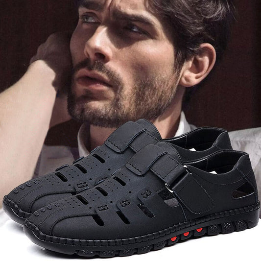 👟Стилни кожени сандали с дупки
