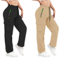 🔥50% 💥 Vintage-cargobyxor för dam med fickor – lös passform, andningsbara, justerbar midja ✨
