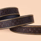 Herrvästlig cowboybälte med tjurhuvud i vintage-stil