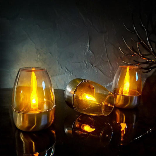 🕯️ LED свещи за настроение - Захранвани от слънчева енергия