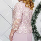 【L-4XL】👗Плюс размер люлка рокля комплект【с бродерия наслагване】