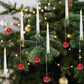 🎁Ранна коледна промоция🎄Коледни LED свещи с прозрачни кристални топки за окачване