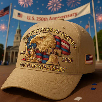🔥Лимитирана серия бейзболни шапки за 250-годишнината на САЩ🧢