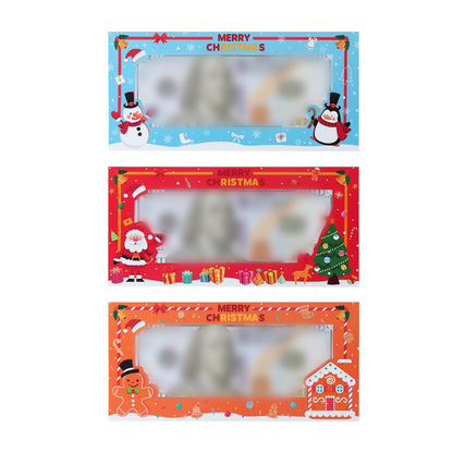 🎅Картонен портфейл с коледна тематика🎁