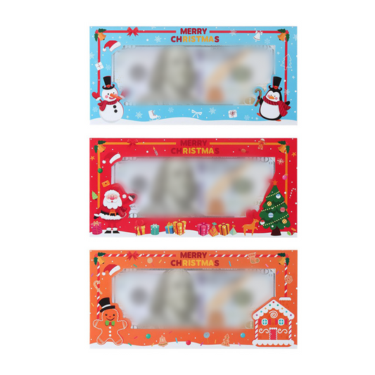 🎅Картонен портфейл с коледна тематика🎁