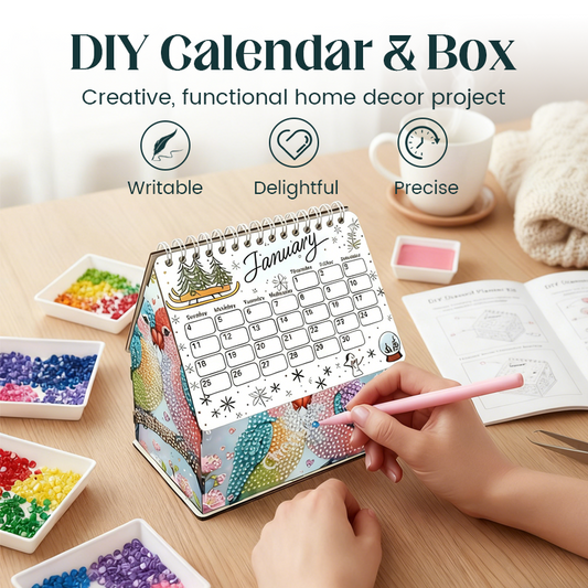 2026 DIY календар за стена с изкуство