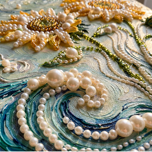 Комплект за рисуване с 3D камъни с рамка
