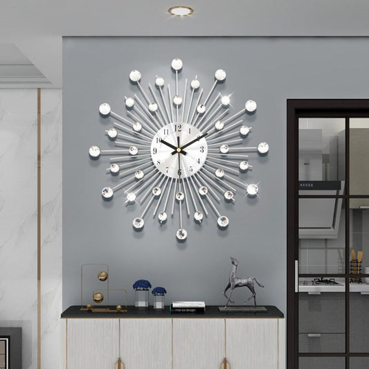 ✨🕰️ ⚡ Креативен стенен часовник със стрази 💎🏡