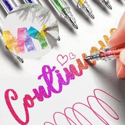 ✨Блестящ комплект гел-пишещи инструменти – различни цветови комбинации