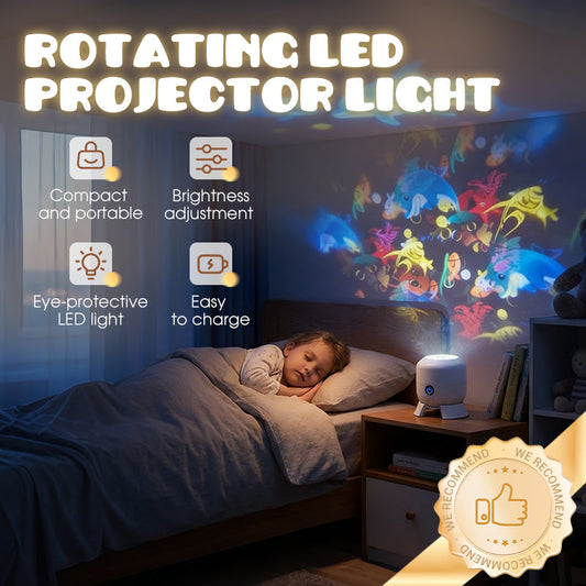 ✨Динамично въртяща се LED лампа за проектори
