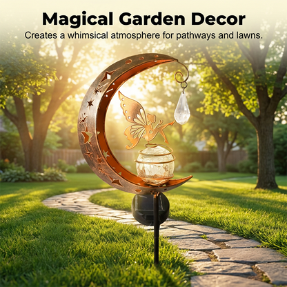 Капризна луна и фея слънчева градинска лампа