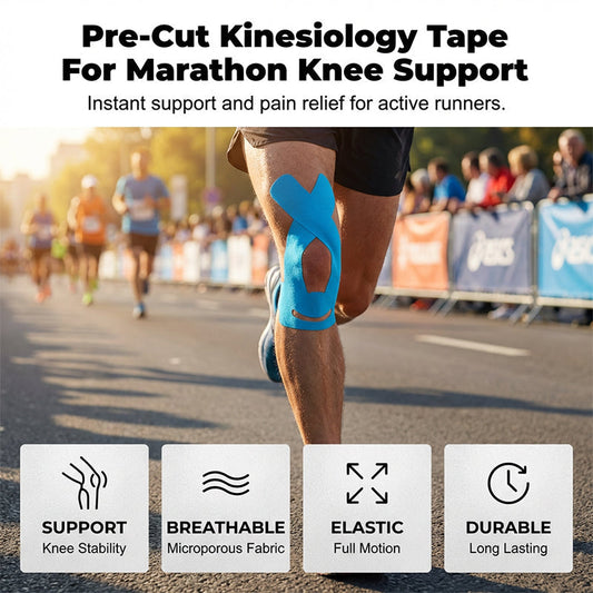 Готова лента за кинезиология за коленете
