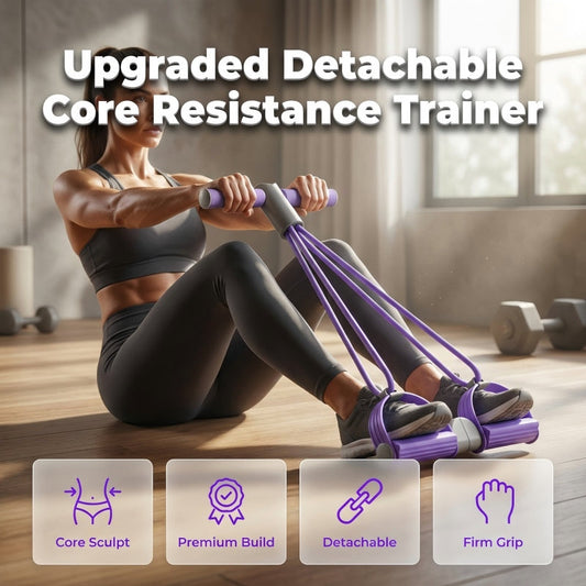 4-тръбна лента за съпротивление с педали за тренировка у дома