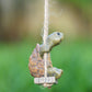 🐢 Фигурка на костенурка, декорация за окачване в градината и на терасата