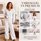 👚 Set för kvinnor med axelbandslös tröja och byxor – mjukt, bekvämt och mångsidigt, perfekt för vardag och fest. ✨