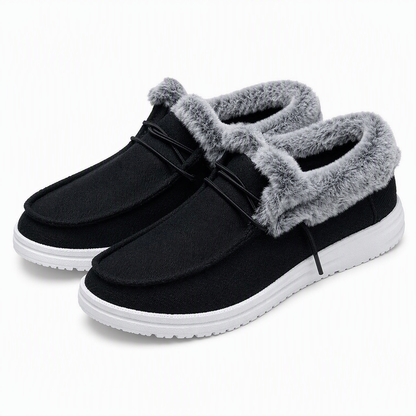 👟 Kvinnliga Avslappnade Slip-On Vinterskor – Varma, Bekväma, Halkfria, Enkla att Ta På ❄️