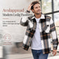 Casual rutig flannelskjorta för män