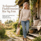 🧶 Casual Lös Stickad Tröja Dam – Rund Hals, Fladdermusärmar, Rynkdesign, Droppade Axlar ✨
