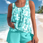 Mönstrat Tankini-set för kvinnor