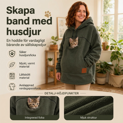 🔥Fri frakt✈️Unisex-kattvärmare med plyschhuva