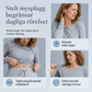 🌷 Tvådelat randigt stickat set för damer för höst och vinter: avslappnad långärmad tröja + byxor med vida ben