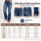 🔥Populär produkt! ✨Bootcut-jeans för damer med dubbla knappar och hög midja
