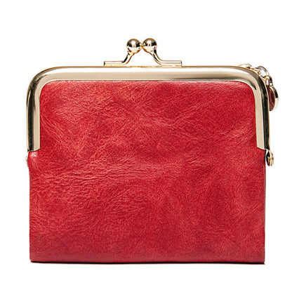 👛 Vintageplånbok med kisslås och flera kortfack – rymlig, elegant och praktisk, perfekt för vardag och fest! ✨