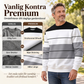 ✨Randig tröja med rund hals för män – klassiska ränder, avslappnad passform, bekväm att ha på sig varje dag