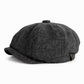 Vintage brittisk stil tidningspojkekeps för män och kvinnor, klassisk avslappnad flat cap, åttakantig basker
