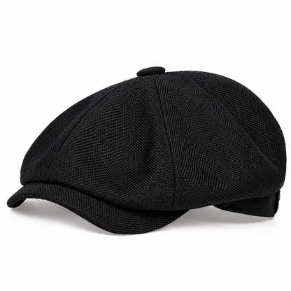 Vintage brittisk stil tidningspojkekeps för män och kvinnor, klassisk avslappnad flat cap, åttakantig basker