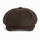 Vintage brittisk stil tidningspojkekeps för män och kvinnor, klassisk avslappnad flat cap, åttakantig basker