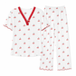 🌟Bästsäljare till nedsatt pris! Endast den här veckan!🌟 Pyjamas-set med tryck för damer, kortärmad överdel och långbyxor
